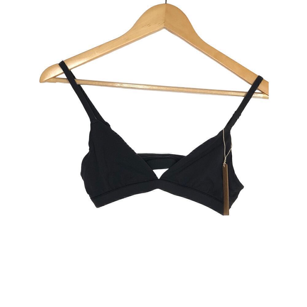 SKIMS Fits Everybody Triangle Bralette Bra in Onyx Black NWT Size Small